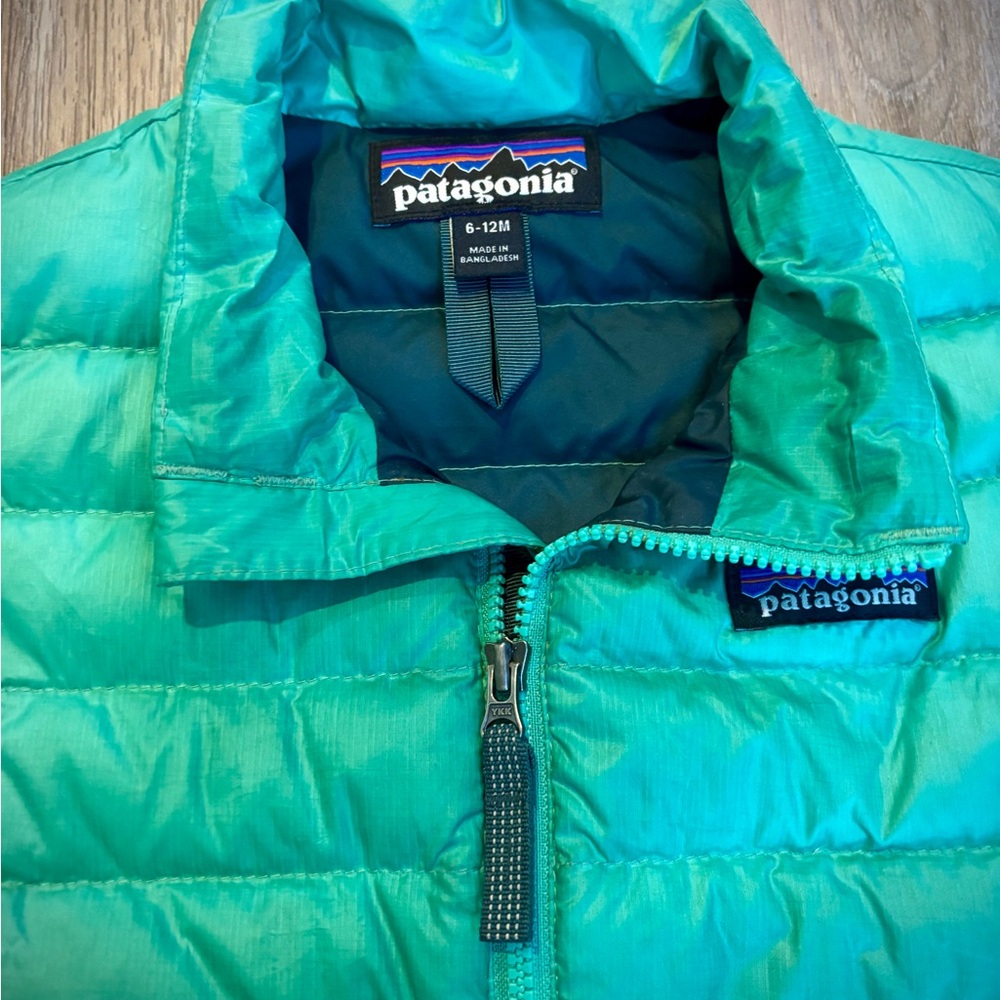 Patagonia Kids Teal Puffer Jacket